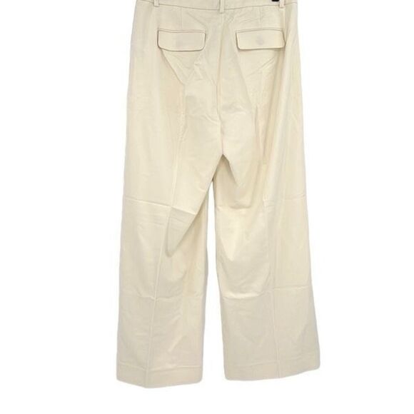 NWT J. Crew Womens Ivory High Rise Essential Wide Leg Pant Size 12P - Picture 5 of 15